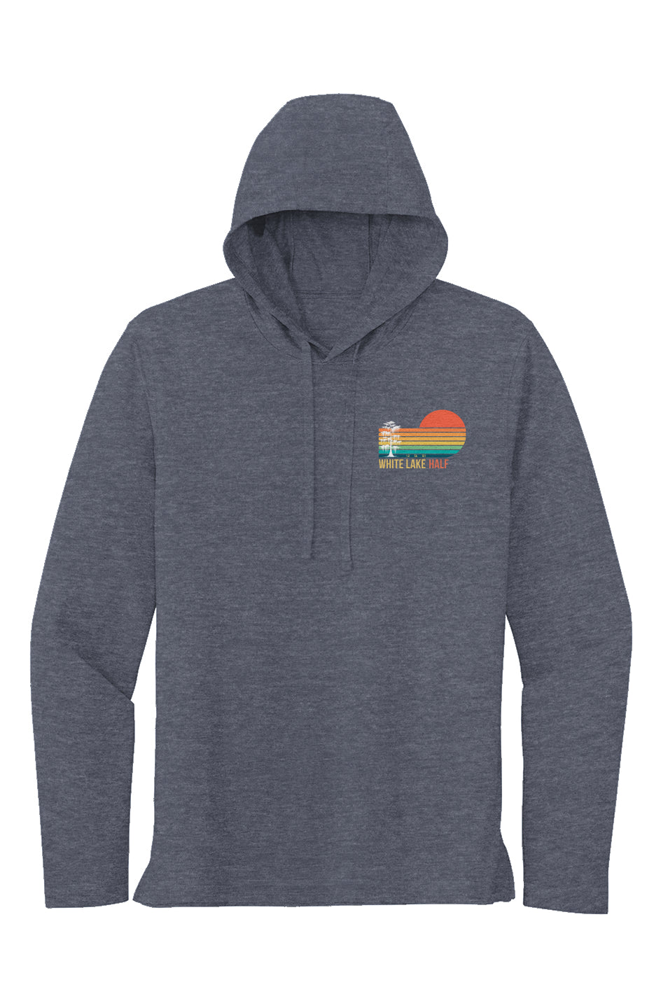 White Lake Half Tri-Blend Wicking L/S Hoodie