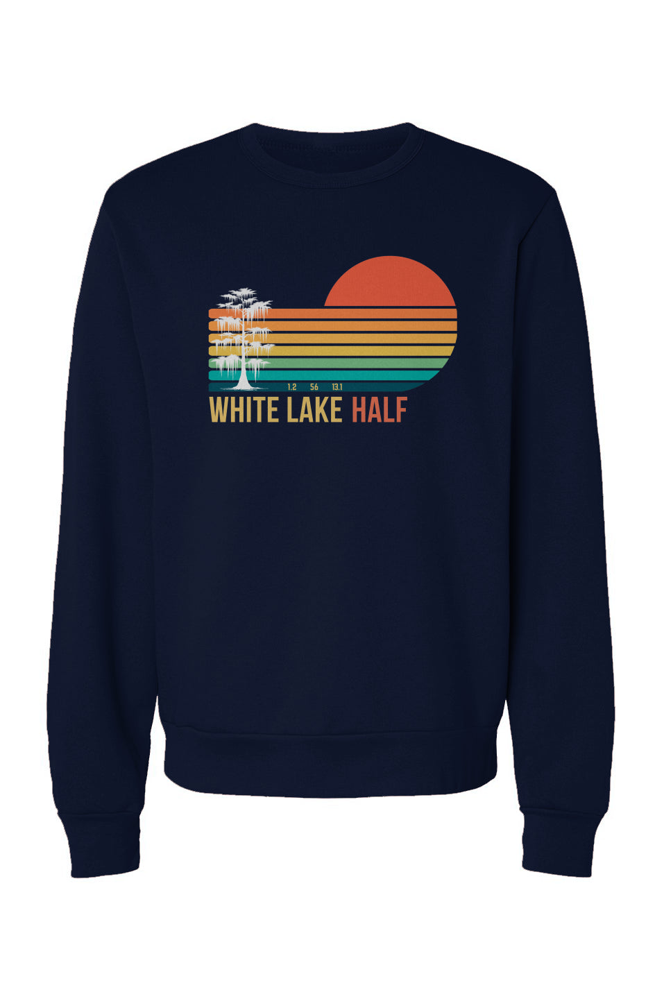 White Lake Half Sponge Fleece Crew Neck Sweatshirt