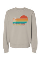 White Lake Half Sponge Fleece Crew Neck Sweatshirt