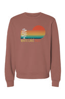 White Lake Half Sponge Fleece Crew Neck Sweatshirt