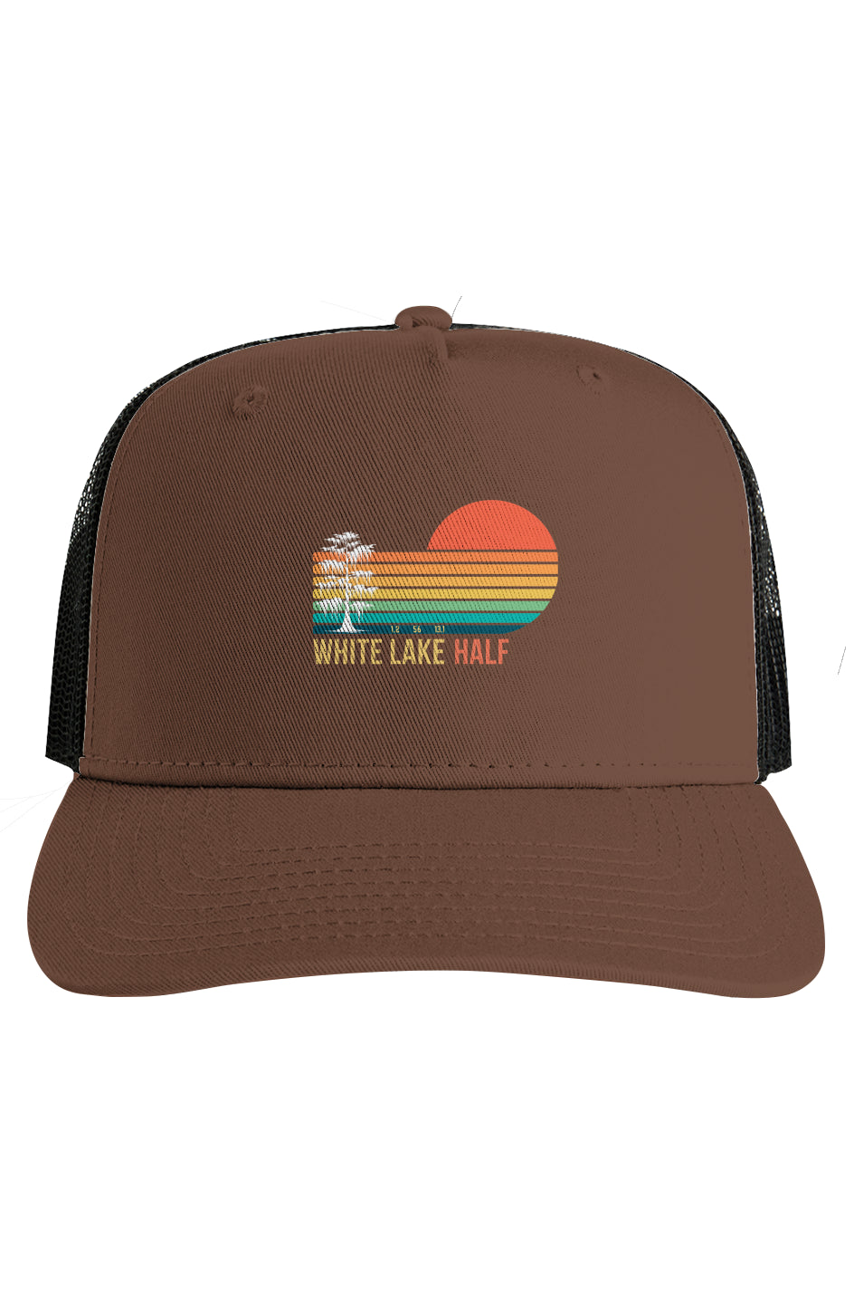 White Lake Half Black Mesh Contrast Trucker