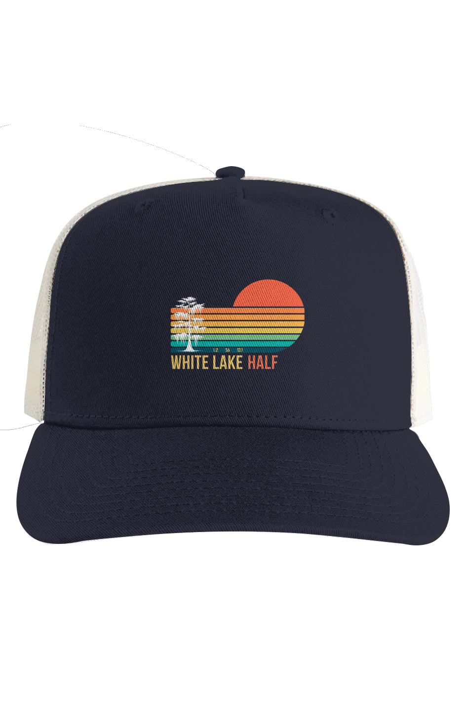 White Lake Half Mesh Contrast Trucker