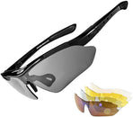 ROCKBROS-Slim Polarised Sports Sunglasses With 4 Interchangeable Lens Cycling Glasses UV400