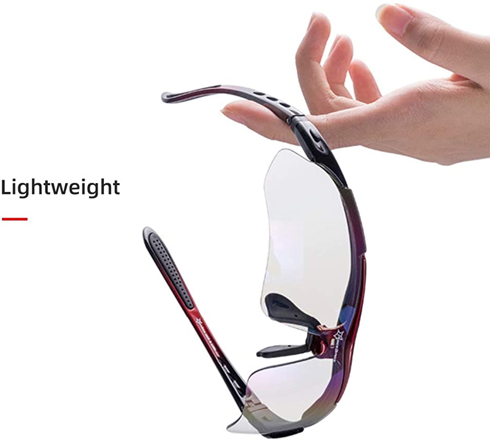 ROCKBROS-Slim Polarised Sports Sunglasses With 4 Interchangeable Lens Cycling Glasses UV400