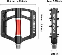 ROCKBROS Super Lightweight Bike Pedals in Black or Red (Pair)