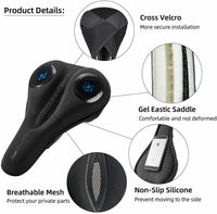 ROCKBROS Silicone Bicycle Saddle Hollow Breathable MTB Bike Seat Cushion Cover