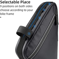 ROCKBROS Bike Triangle Frame Bag Bike Storage Triangle Bag Two Side Pockets 1.5L