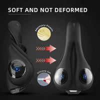 ROCKBROS Silicone Bicycle Saddle Hollow Breathable MTB Bike Seat Cushion Cover