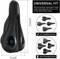 ROCKBROS Silicone Bicycle Saddle Hollow Breathable MTB Bike Seat Cushion Cover