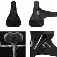 ROCKBROS Silicone Bicycle Saddle Hollow Breathable MTB Bike Seat Cushion Cover