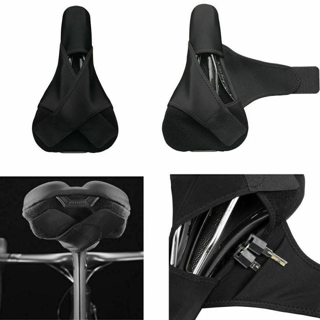 ROCKBROS Silicone Bicycle Saddle Hollow Breathable MTB Bike Seat Cushion Cover
