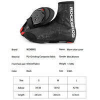 ROCKBROS Winter Cycling Shoes Cover Rain Boot Cover Skiing Shoe Cover