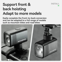M6 Bike Light with Remote Digital Display 1000LM 2800mAh IPX6 Powerful Bike Headlight