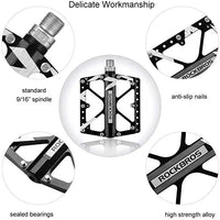 ROCKBROS Large Bike Pedals in Black or Blue
