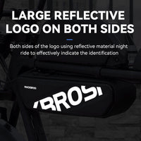 ROCKBROS E-Bike Bag top Tube Front Frame Bag Black Waterproof 4.5L Beam Storage Package