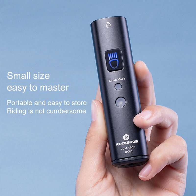 ROCKBROS 1000 Lumen Front Bike Light + Smart Brake & Tail Light Q5 Set