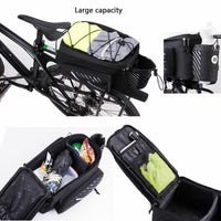 Pro Bicycle Rear Rack Bag with Extra Pockets