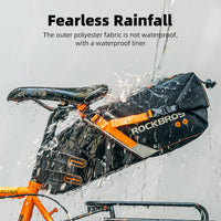 Bike Bags Reflective Waterproof Large Capacity Bag Foldable Saddle Bags 10L