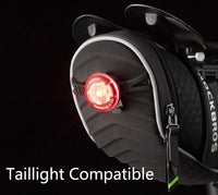 ROCKBROS Waterproof Cycling Saddle Bag Bike Rear Seat Bags Zipper Bicycle Black