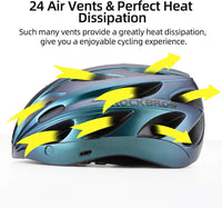 ROCKBROS Lightweight Cycling Helmet with Removable Goggles  Sun Visor