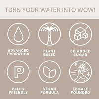 Cure Hydration | Plant-Based Electrolyte Drink Mix | No Added Sugar | FSA-HSA | Dehydration Relief Powder Made with Coconut Water | Non-GMO | Vegan | Pouch of 14 Packets - Blood Orange
