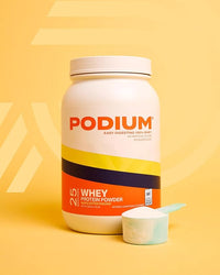 Podium Nutrition, 100% Whey Protein Powder, 25 Servings, 25g of Whey Protein Per Serving, Maple Butter Pancake, Gluten Free, Soy Free, No Artificial Colors