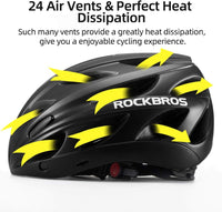 ROCKBROS Lightweight Cycling Helmet with Removable Goggles  Sun Visor