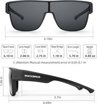 Polarized Glasses Fit Over UV400 Sunglasses for Men Women