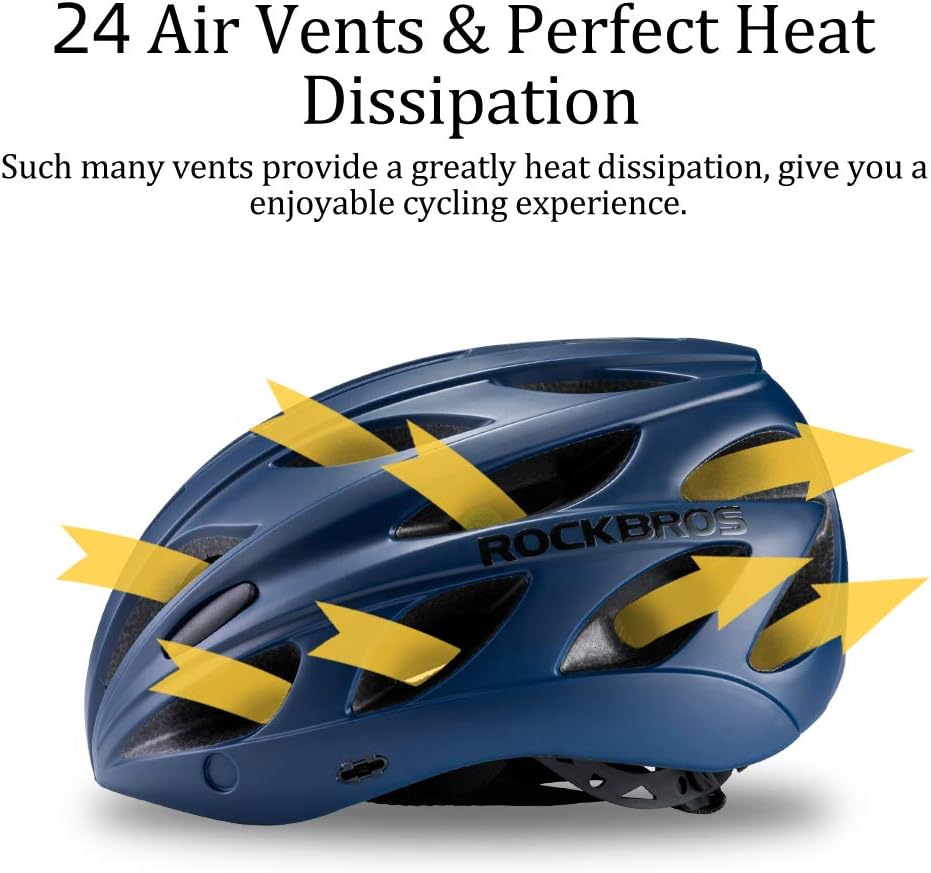 ROCKBROS Lightweight Cycling Helmet with Removable Goggles  Sun Visor