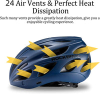 ROCKBROS Lightweight Cycling Helmet with Removable Goggles  Sun Visor