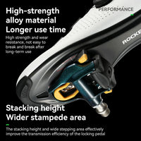 ROCKBROS Road MTB Lightweight Clipless Bicycle Pedals with Cleats Set Compatible with SPD-SL System