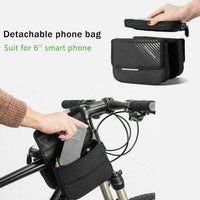 ROCKBROS 6.0" Bike Phone Holder Bag - Durable, Touchscreen, Large Capacity