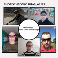 ROCKBROS Cycling Photochromic Glasses Sport Sunglassess Bike Glasses Driving Fishing UV400 Men Women