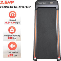 Foldable Treadmill with Incline Treadmill with Home Removable Desk Workstation 3.0 HP 3 in 1 Folding Small Compact Walking Treadmills 300 Lbs Capacity for Home Office