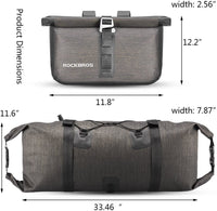 Waterproof Handlebar Bags Front 2 Dry Packs for MTB Road Bicycles 19-20L