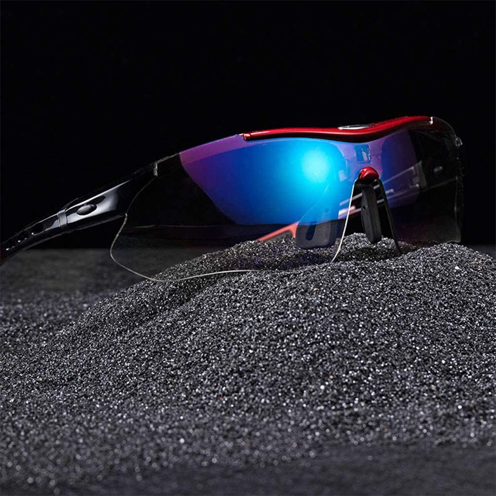 ROCKBROS-Slim Polarised Sports Sunglasses With 4 Interchangeable Lens Cycling Glasses UV400