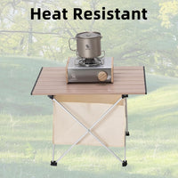 Qunature Ultralight Folding Camping Table with Storage Bag