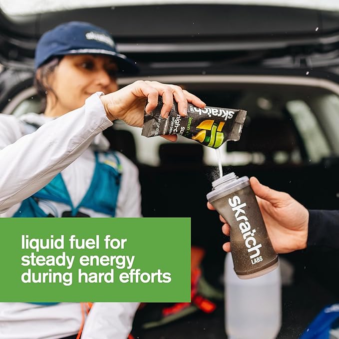 Skratch Labs Super High-Carb Drink Mix Packets - Carbohydrate Powder - Cluster Dextrin and Electrolytes - Endurance Energy- Energy Gel Alternative - Lemon/Lime - 8 Single Serving Packets - Non-GMO
