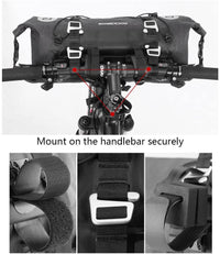 Waterproof Handlebar Bags Front 2 Dry Packs for MTB Road Bicycles 19-20L
