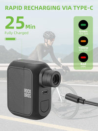 Mini Electric Bike Pump Portable 100 PSI with Type-C Charging