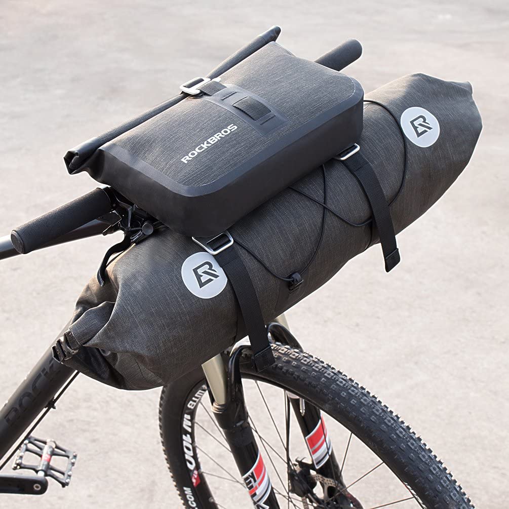 Waterproof Handlebar Bags Front 2 Dry Packs for MTB Road Bicycles 19-20L