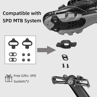 Multi-Function Clipless Flat Bike Pedals in Black (Pair)