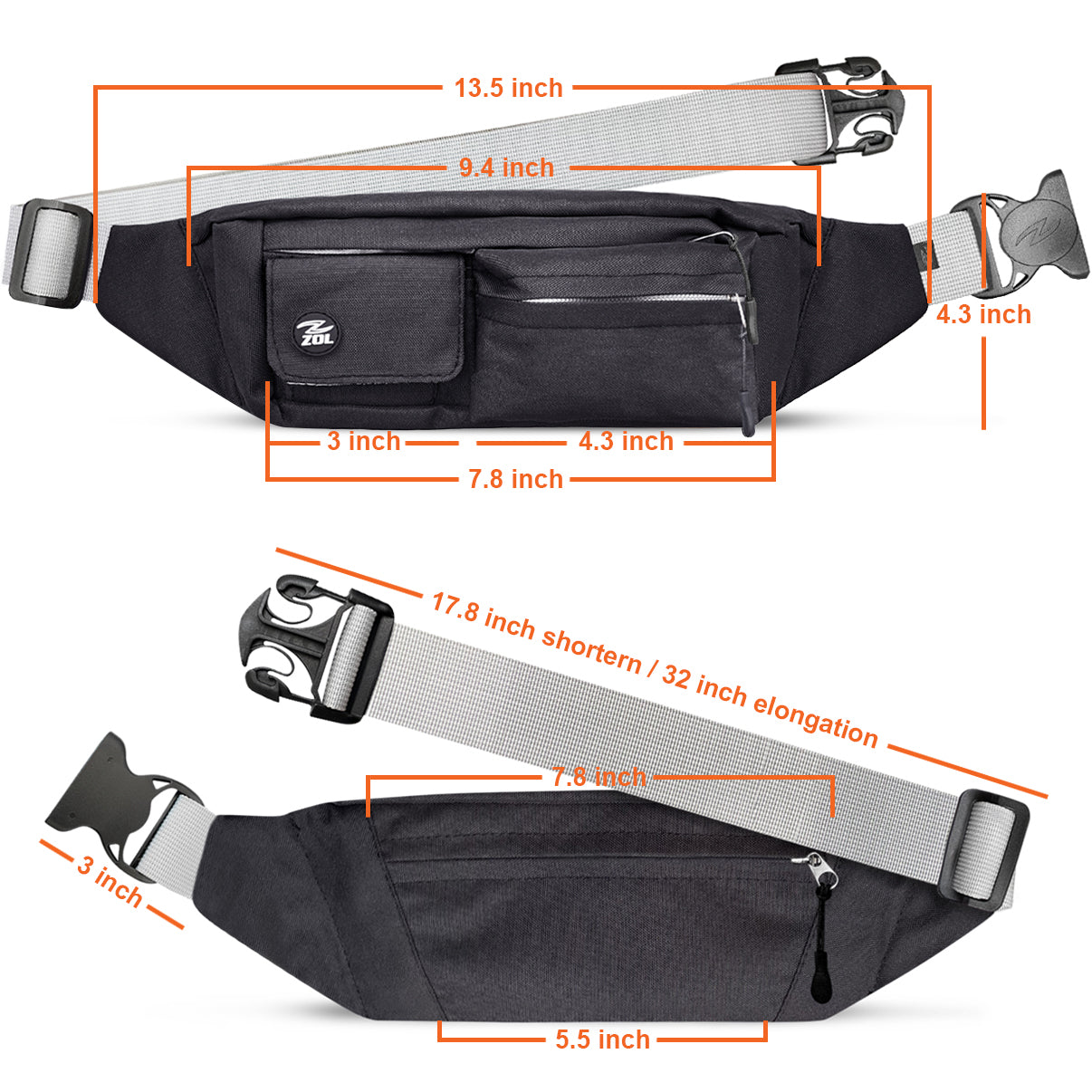 Zol Adventure Adjustable Waist Pack