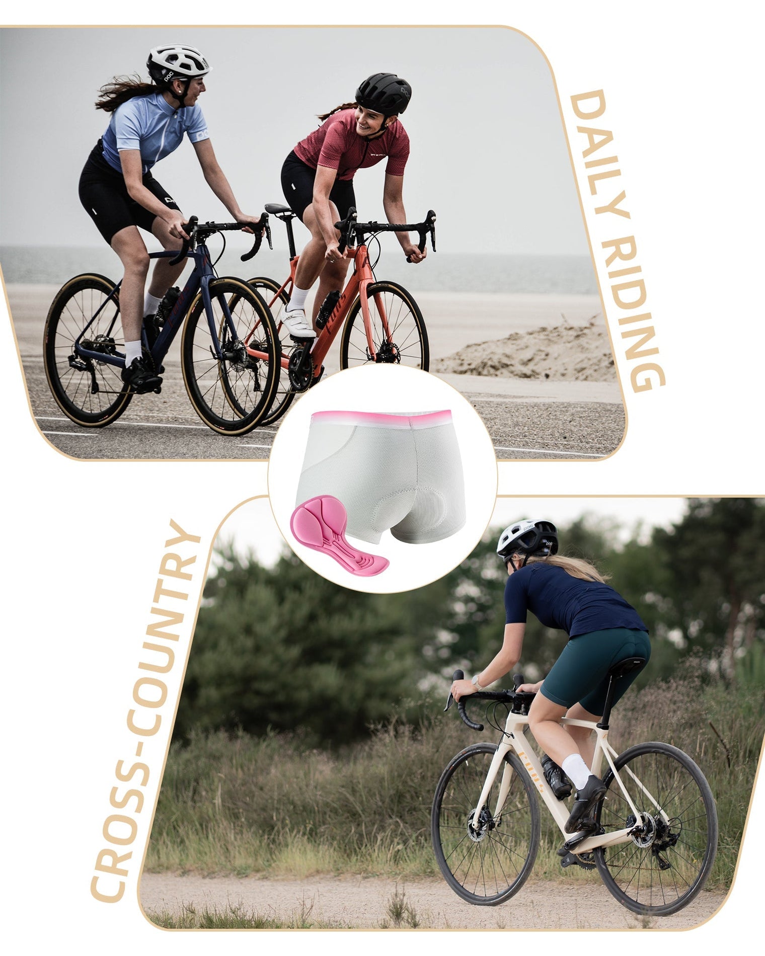 Women’s Bike Shorts Cycling Underwear 4D Padded