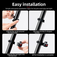 ROCKBROS Rotatable Bike Tail Light A54BK
