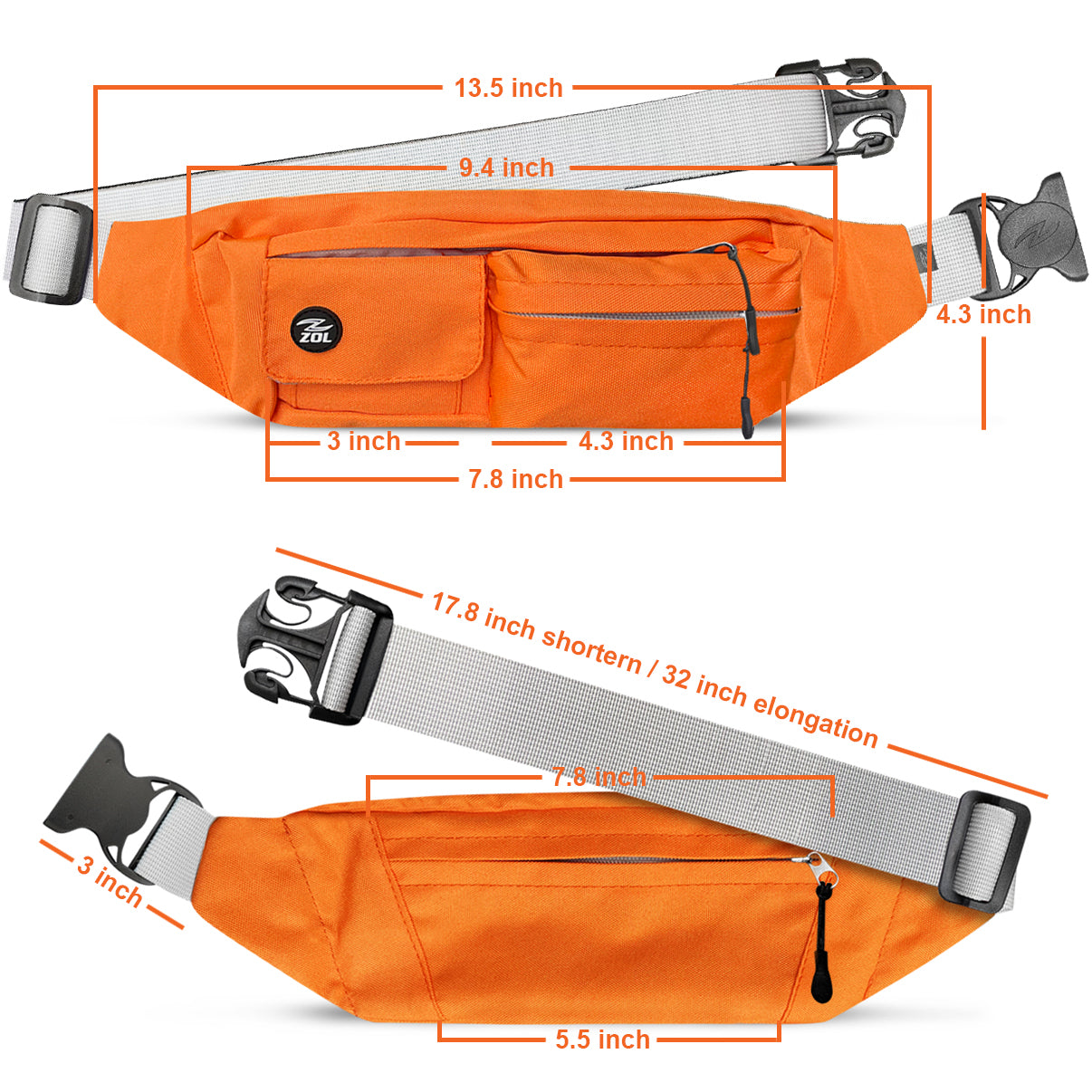 Zol Adventure Adjustable Waist Bag