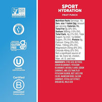 Nuun Sport Electrolyte Tablets with Magnesium, Calcium, Potassium, Chloride & Sodium, Gluten Free & Vegan, Fruit Punch, 4 Pack (40 Servings Total)