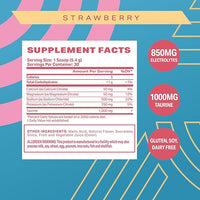 Podium Nutrition Training Salt + Electrolytes Powder, Strawberry, Post Workout Hydration & Muscle Recovery Support, Electrolyte Drink, Magnesium, Potassium, Calcium & Sodium Salts, 30 Servings