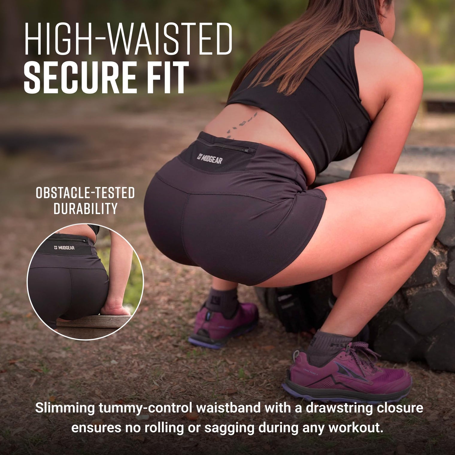 Women's Flex-Fit Compression Shorts 2-inch Inseam