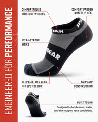 SPARTAN by MudGear No-Show Sock